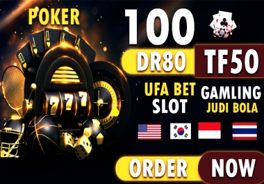 I will do Provide High quality 900 PBN DR 80 TF 50 dofollow backlinks for Gambling/ poker website