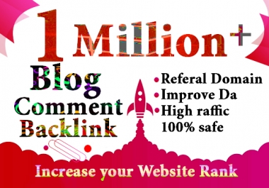 I will do 1M gsa, dofollow,  blog comment backlinks for seo ranking