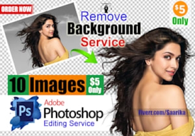 Do 20 to 250 photos background removal,crop image and photoshop work