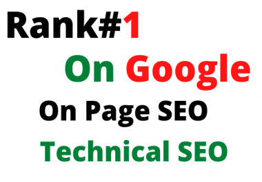 I will do on page and technical SEO optimization