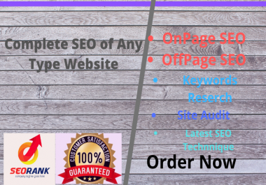 I will do complete Onsite SEO for your Website