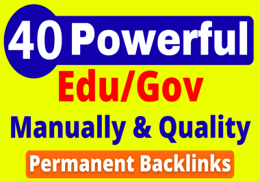 40 Strong Premium Quality High DA Edu Gov Pr9 backlinks Boost Your Website Ranking