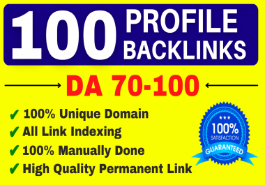 100 Unique & Profitable High Authority Do-follow Profile Backlinks Quora Ted About. me Microsoft Etc