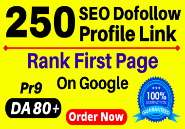 Manually 250 SEO Do-Follow High Authority Profile Backlinks About. me Quora Ted Myspace Scribd Etc