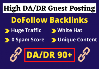 I will do guest posting on da DR 90 plus edu sites