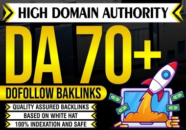 10 Powerful DA70+ PBNs SEO dofollow backlinks