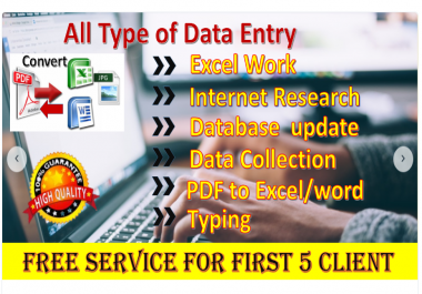 Data Entry,  Typing,  Proof Reading