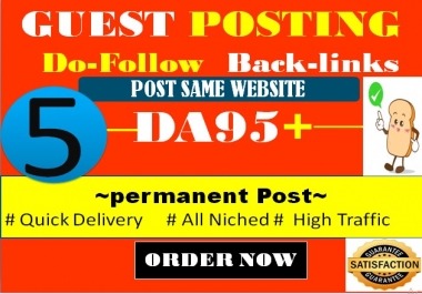 Publish Guest Post on High Authority Site DA 95 within 24 Hours