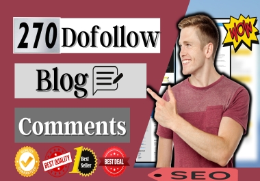 I will build 270 Dofollow Comments Backlinks SEO service