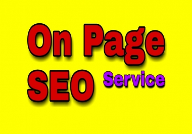 I will do SEO full On-Page optimization for a GOOD RANK