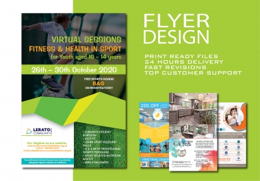 I will create an amazing flyer for you