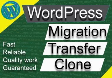 migrate wordpress website to new server or domain in a few hours