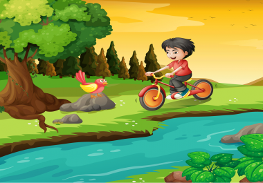 i will draw vector,  isometric or colorful illustrations design