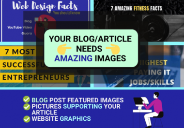 I will create Website Graphics,  Images for Blog posts,  article graphic