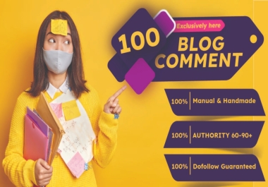 100 DA 90-60+ & PA 20+ on Manually Submit Actual Page Blog Comments