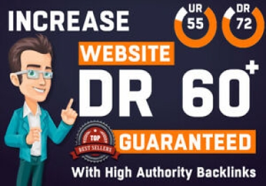 I will increase domain rating DR 50+