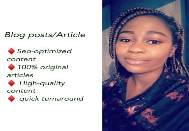 Write 500 words SEO-optimized article on any niche