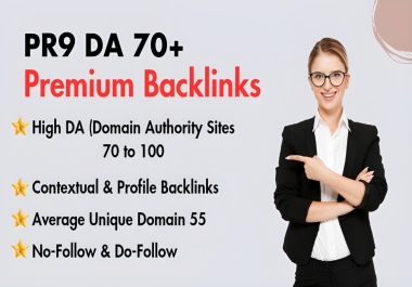 I will Create 50 PR9 High Quality Premium DA70+ Backlinks