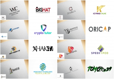 Design a Bespoke Logo+Unlimited Revisions+Favicon+Source files