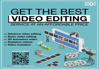 Best video editing service at affordable price