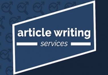 I will write you an article on any topic