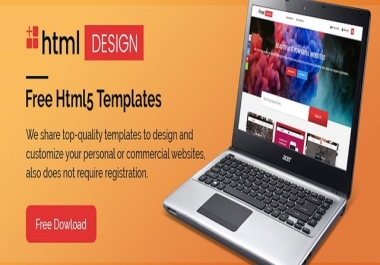 Download Free HTML Templates to Create Responsive Website