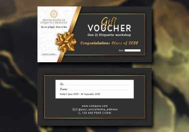 I will design gift voucher,  coupon and ticket