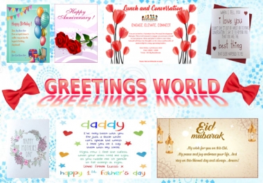 I will design greeting card for you