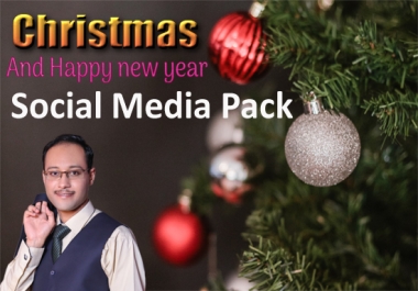 I will design Christmas and New Year social media post