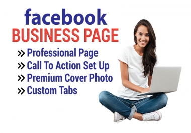 I will create a professional facebook page for you