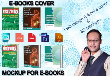 I will design an Eye Catching Ebook or Kindle Cover with 3D Mockup