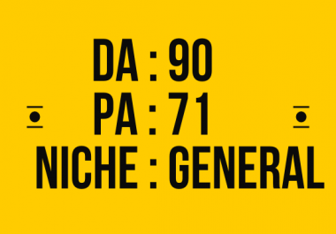 Publish on da 90 high quality SEO dofollow backlinks