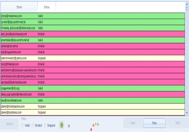 E-mail Validation of your thousands emails in 1 hour