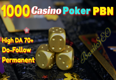 1000 High DR 81+ PBN Backlinks Casino Poker UFABET Related sites to get on page 1