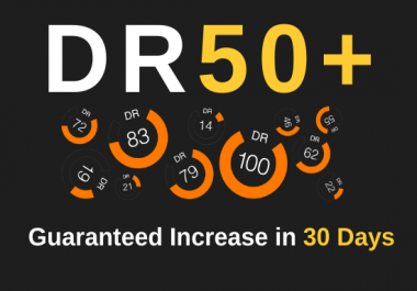 I will increase ahrefs domain rating 50+ increase ahrefs dr