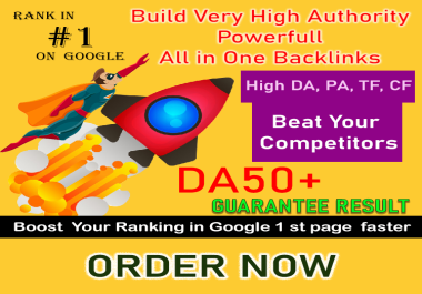 20 High Authority Google Pusher Unique Backlinks DA-30+ Domains 