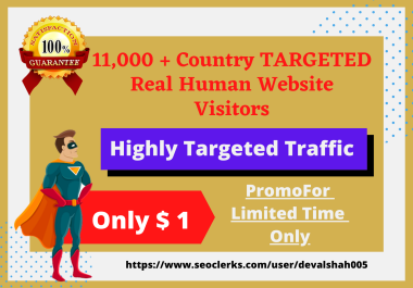 Send Real TARGETED Human Visitors 11,000 to your website