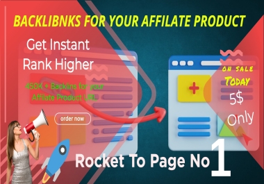 Get More Visitors In your Affiliate URL,  450K Backlinks Get Instant Rank higher Affiliate URL