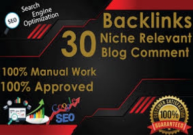 I will do 30 niche relevant backlinks at low obl