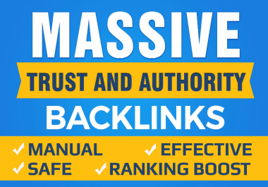 i will boost your google SEO with manual high authority backlinks and trust links