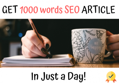 I will write SEO article with indepth keyword research