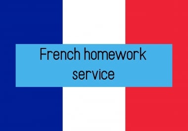 French Homework Service Foreign Language
