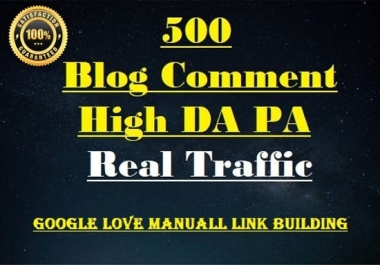 unique domain 500 blog comments backlinks high da pa tf cf