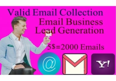 I will collect 2000 targeted,  place niche base email using LinkedIn sales navigator