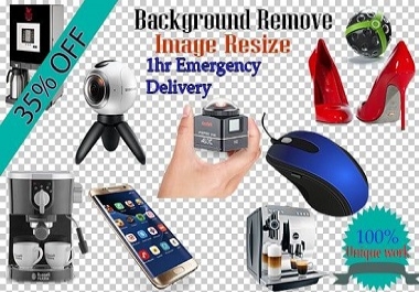 I will 20 image resize, crop, remove background, transparent and white in 1 hour