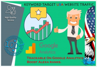 Send you Keyword Targeted USA Website Traffic With Low Bounce Rate