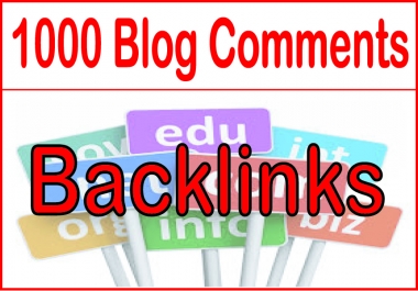 I will do manually 1000 blog comments with dofollow da links