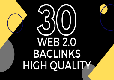 Best 30 web 2.0 backlinks high quality