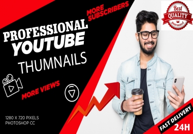 I will design stunning youtube thumbnail within 12 hours
