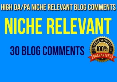 50 Niche Relevant BLog Comment All Low OBL